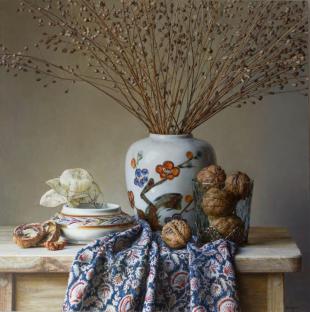 Сухоцвет в японской вазе  208