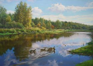 Утки на воде 205