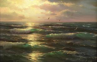 Вечернее море Румянцев П.В.
