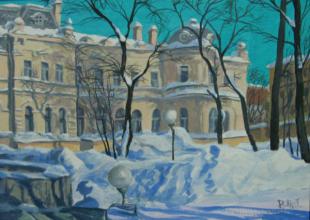 Засугробило. В саду Сандецкого 192