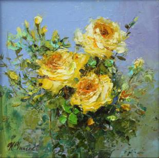 Жёлтые розы 206